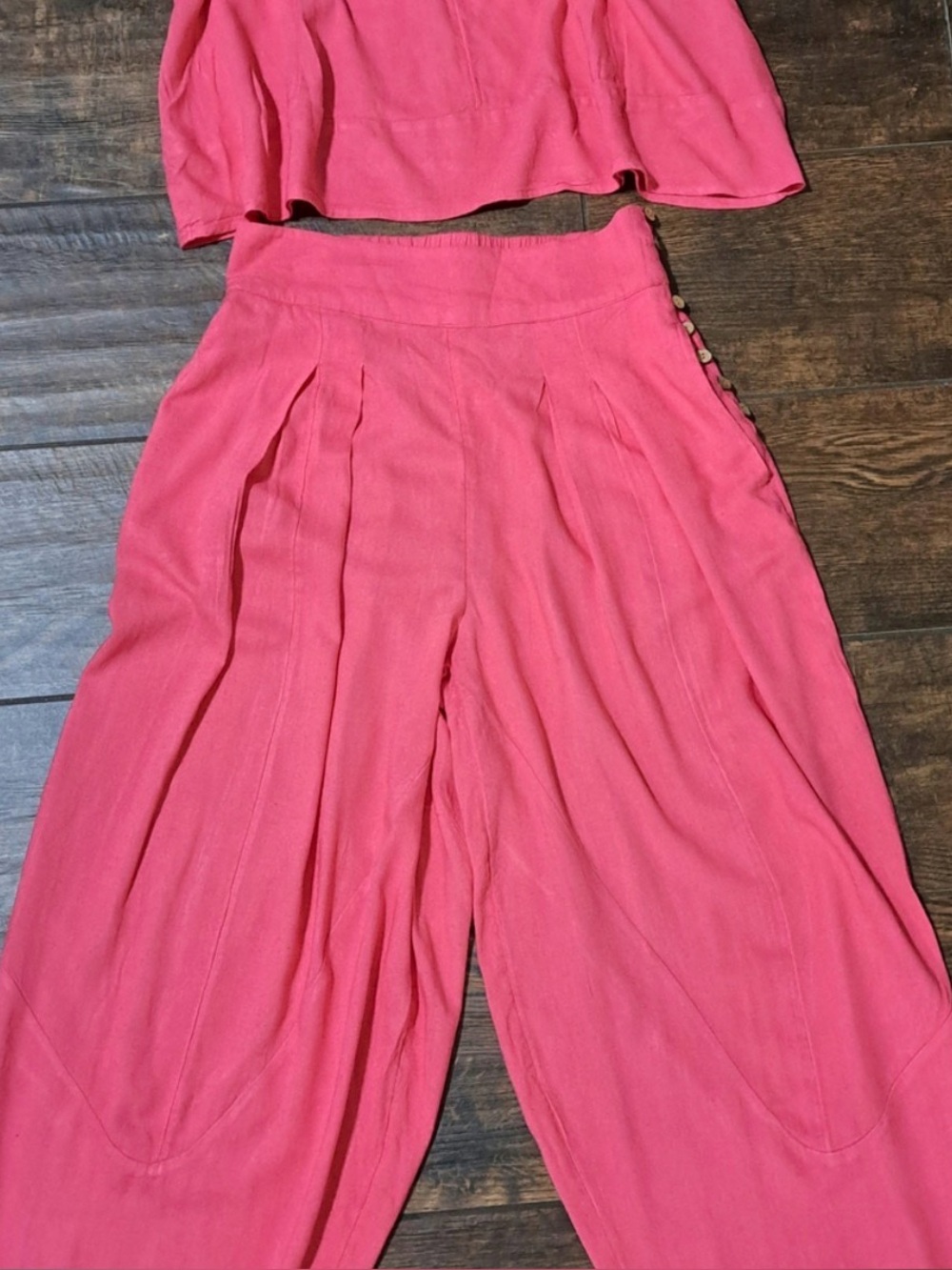 Free People| ‘Struttin’ Wide Leg Linen Set - Picture 6 of 6